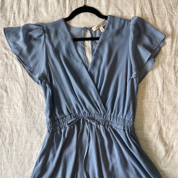 row a Dresses & Skirts - Dusty Blue Mini Dress